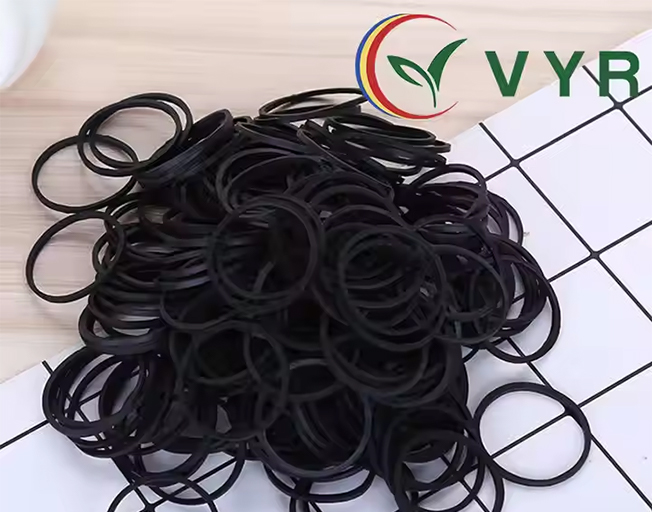 Factory wholesale pure natural rubber elastic black rubber band bracket customized