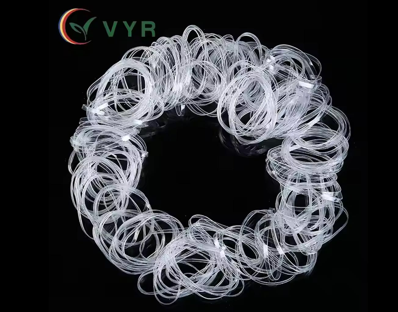 High elastic quality white TPU rubber band suitable for kids and girls hair accessories or any purpose