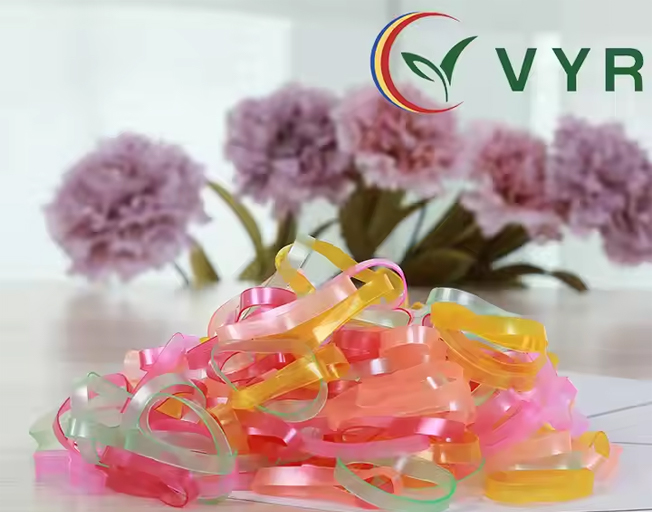 Solid Color Rubber Ring Elastic Loop TPU Hairband, Strong Pull Children Hairband Shiny Rubber Band Wholesale
