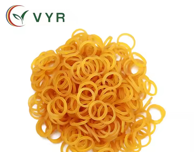 Professional Small Round Yellow Rubber Bands Manufacturer 0.4 Inches in Diameter