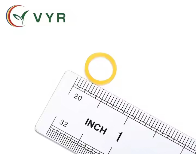 Professional Small Round Yellow Rubber Bands Manufacturer 0.4 Inches in Diameter