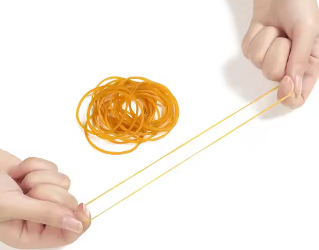High Quality Environmental 1.5 Inches in Diameter Elastic Rubber Bandand Natural Yellow Rubber Bands