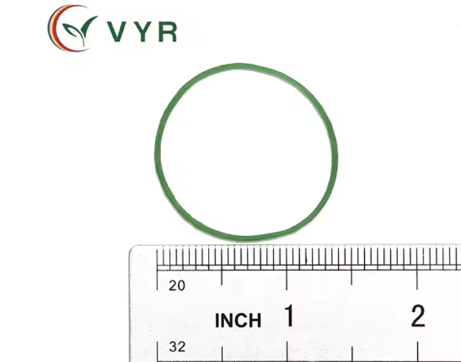 China Promotes Heat-Resistant 1.3 Inch Diameter Green Elastic Rubber Belt for Supermarket Veables or Other Purposes