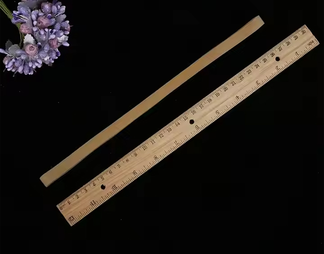 Wholesale Natural Rubber Band Good Quality Flat Brown 25cm Long Latex Rubber Elastic Band