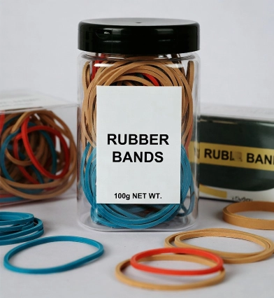 A can of rubber bands