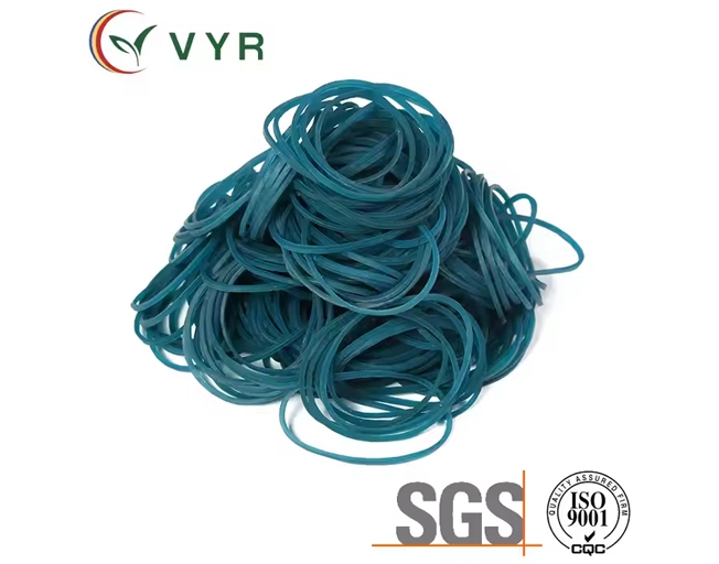 Colored rubber bands enhance stationery retail visibility