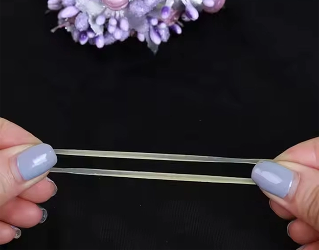 Elastic rubber bands for wrapping and recovery tests