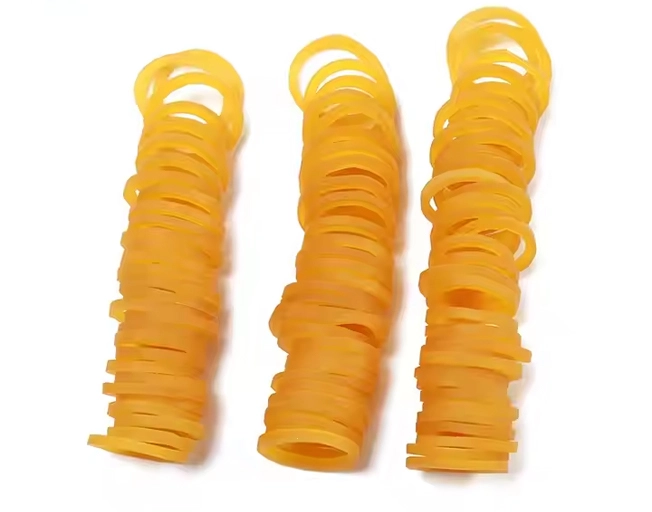 Small natural rubber bands for inner layers