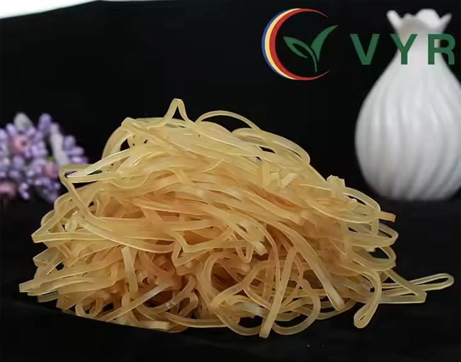 Elastic latex rubber band product for customized sizing applications